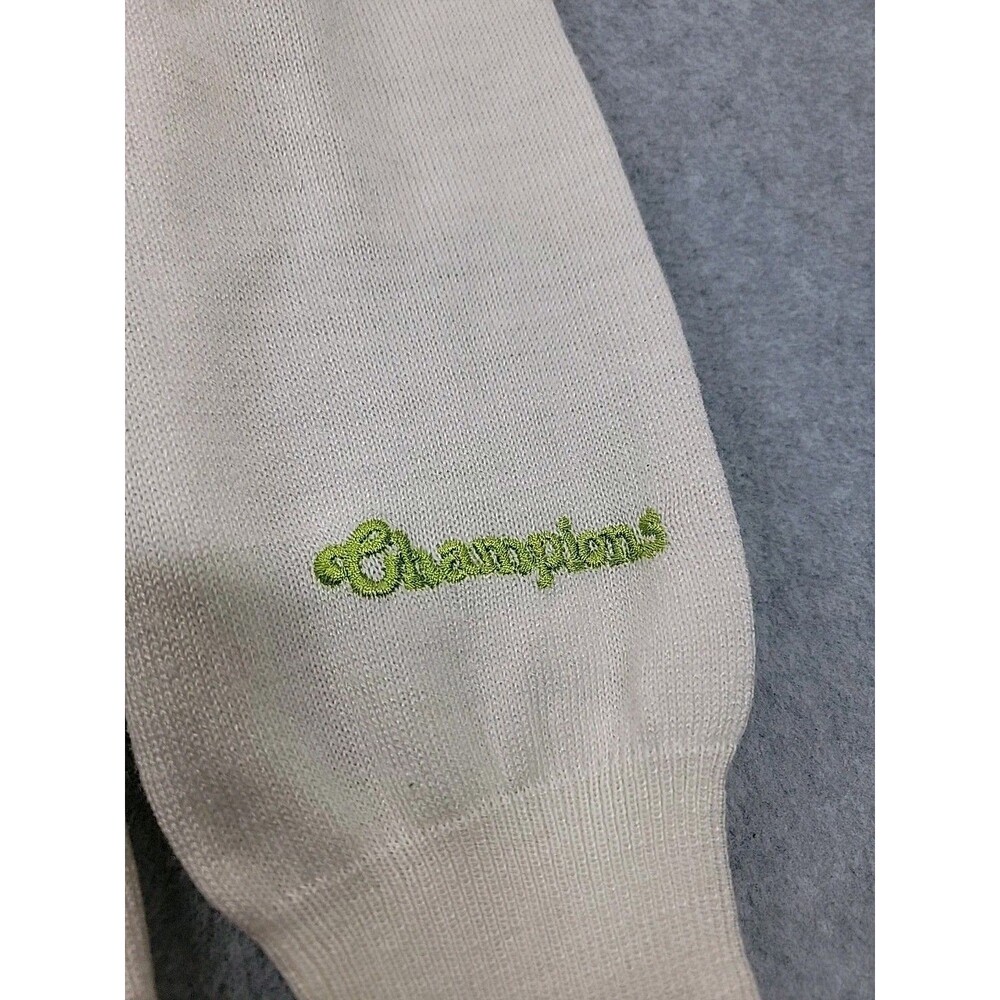 Vtg Andreno Argenti Cardigan Sweater Womens L White Golf Button Knit Embroidered - Picture 12 of 16